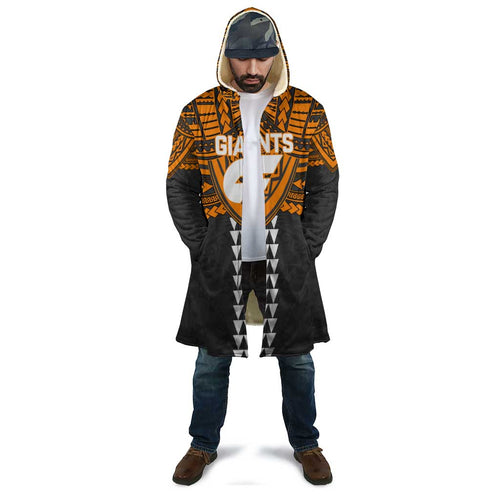 Personalized GWS Giants Cloak Polynesian Tribal Pattern Heritage Football