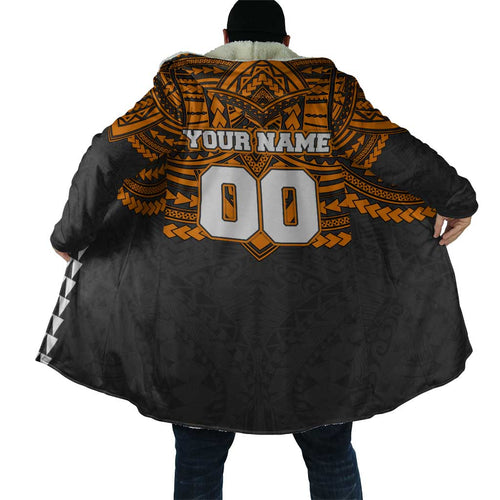 Personalized GWS Giants Cloak Polynesian Tribal Pattern Heritage Football
