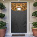 Personalized GWS Giants Door Cover Polynesian Tribal Pattern Heritage Football