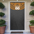 Personalized GWS Giants Door Cover Polynesian Tribal Pattern Heritage Football