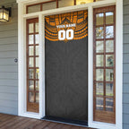 Personalized GWS Giants Door Cover Polynesian Tribal Pattern Heritage Football