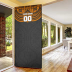 Personalized GWS Giants Door Cover Polynesian Tribal Pattern Heritage Football