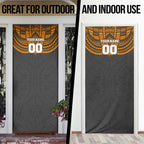 Personalized GWS Giants Door Cover Polynesian Tribal Pattern Heritage Football