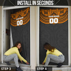 Personalized GWS Giants Door Cover Polynesian Tribal Pattern Heritage Football