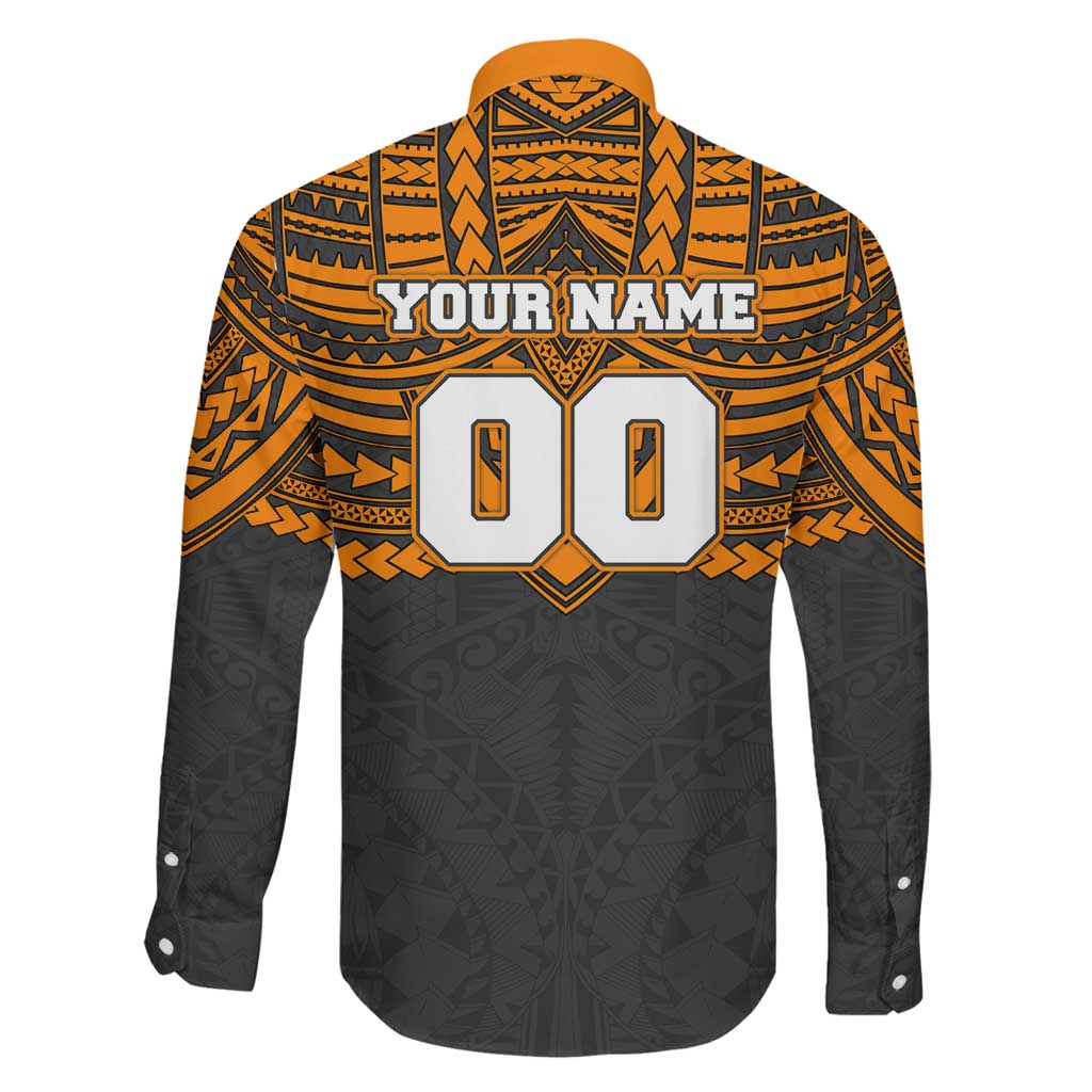 Personalized GWS Giants Family Matching Tank Maxi Dress and Hawaiian Shirt Polynesian Tribal Pattern Heritage Football
