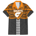 Personalized GWS Giants Hawaiian Shirt Polynesian Tribal Pattern Heritage Football