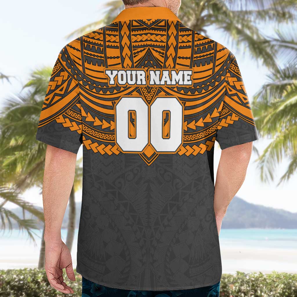 Personalized GWS Giants Hawaiian Shirt Polynesian Tribal Pattern Heritage Football