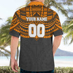 Personalized GWS Giants Hawaiian Shirt Polynesian Tribal Pattern Heritage Football
