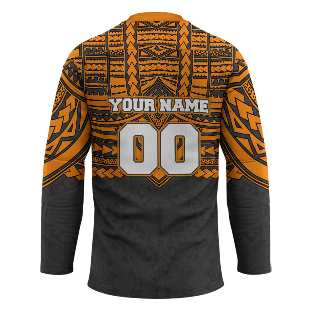 Personalized GWS Giants Hockey Jersey Polynesian Tribal Pattern Heritage Football