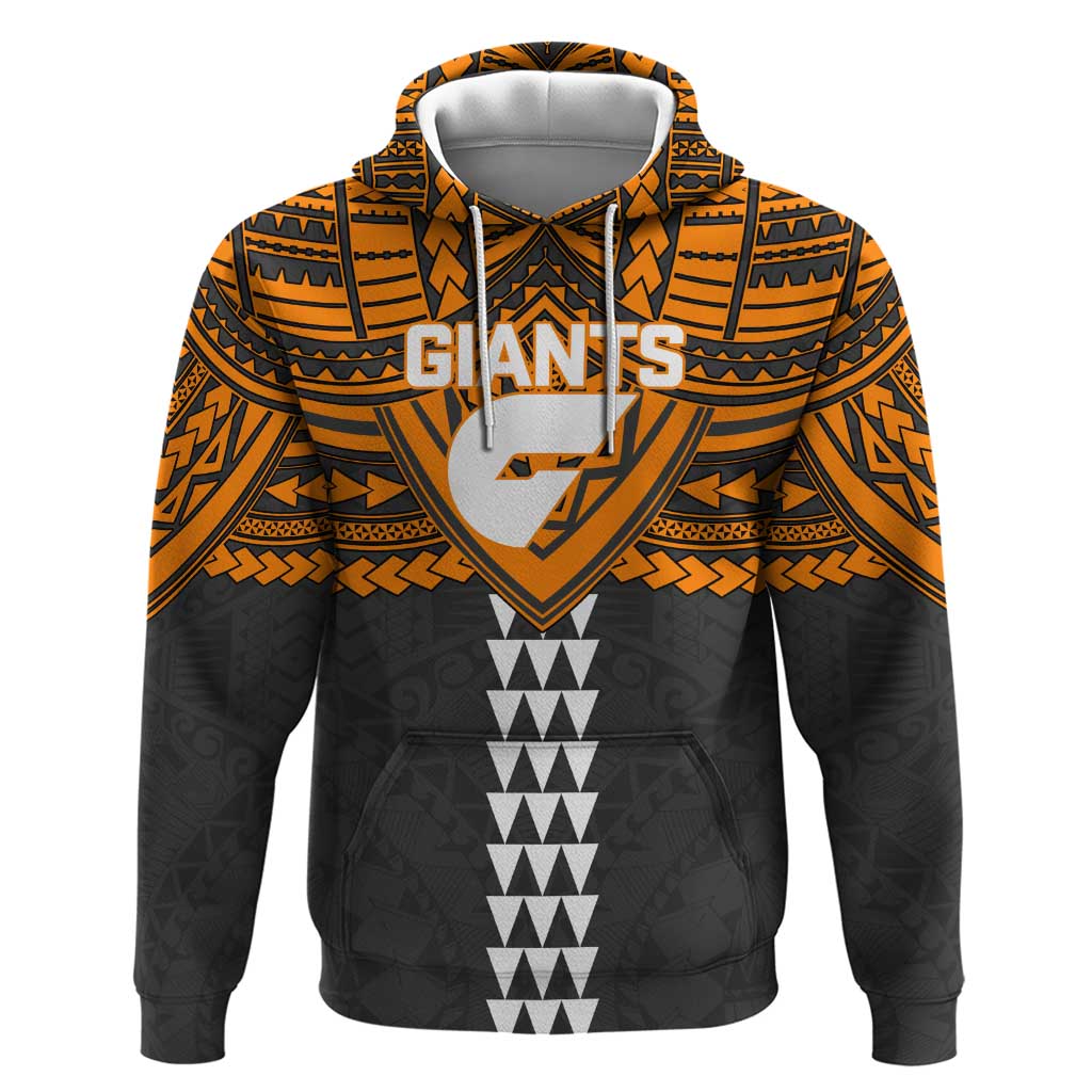 Personalized GWS Giants Hoodie Polynesian Tribal Pattern Heritage Football