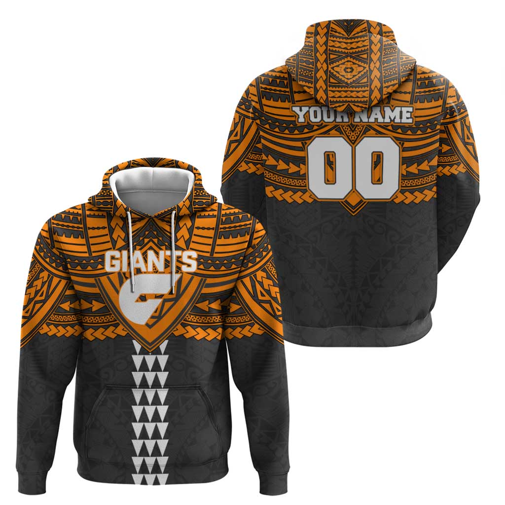 Personalized GWS Giants Hoodie Polynesian Tribal Pattern Heritage Football