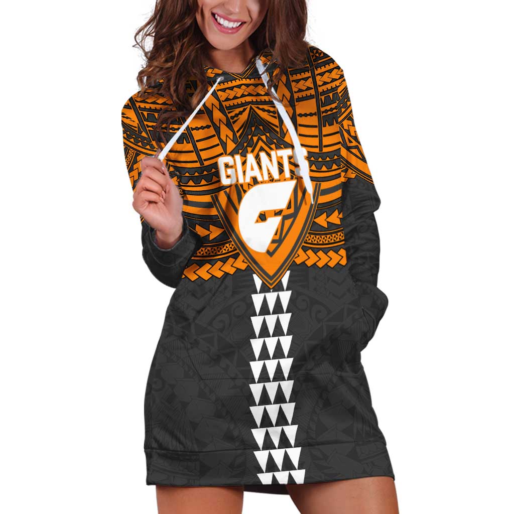 Personalized GWS Giants Hoodie Dress Polynesian Tribal Pattern Heritage Football