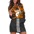 Personalized GWS Giants Hoodie Dress Polynesian Tribal Pattern Heritage Football