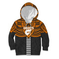 Personalized GWS Giants Kid Hoodie Polynesian Tribal Pattern Heritage Football