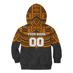 Personalized GWS Giants Kid Hoodie Polynesian Tribal Pattern Heritage Football