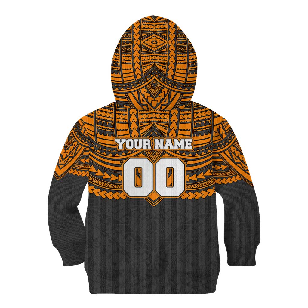 Personalized GWS Giants Kid Hoodie Polynesian Tribal Pattern Heritage Football