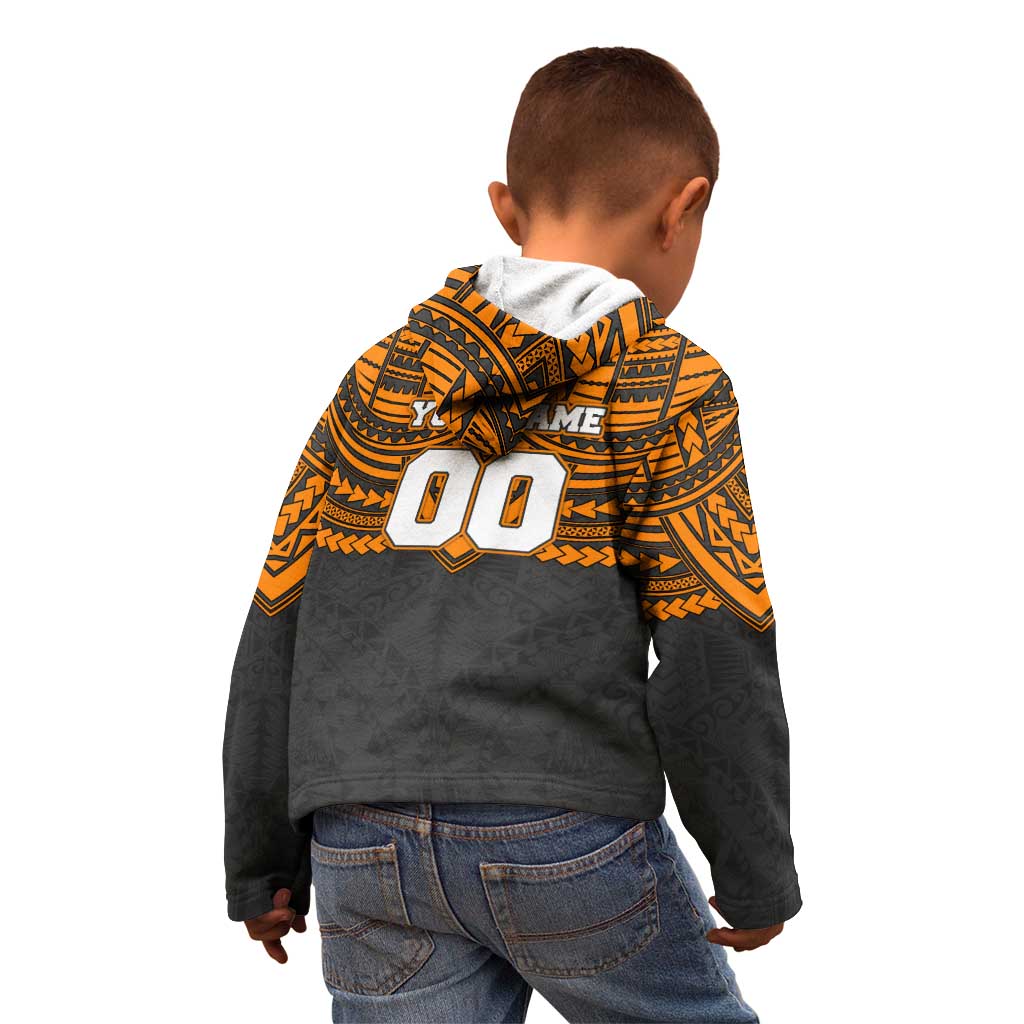 Personalized GWS Giants Kid Hoodie Polynesian Tribal Pattern Heritage Football