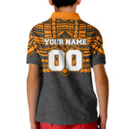 Personalized GWS Giants Kid Polo Shirt Polynesian Tribal Pattern Heritage Football