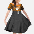 Personalized GWS Giants Kid Short Sleeve Dress Polynesian Tribal Pattern Heritage Football