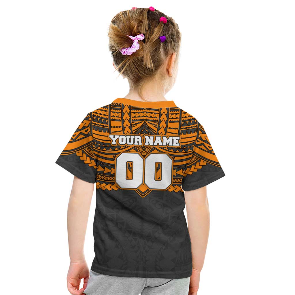 Personalized GWS Giants Kid T Shirt Polynesian Tribal Pattern Heritage Football
