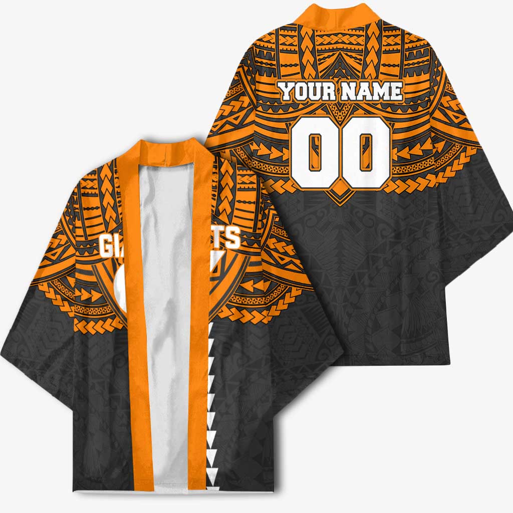 Personalized GWS Giants Kimono Polynesian Tribal Pattern Heritage Football