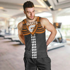 Personalized GWS Giants Men Tank Top Polynesian Tribal Pattern Heritage Football