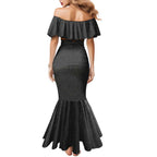 Personalized GWS Giants Mermaid Dress Polynesian Tribal Pattern Heritage Football