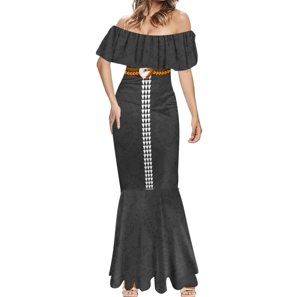 Personalized GWS Giants Mermaid Dress Polynesian Tribal Pattern Heritage Football