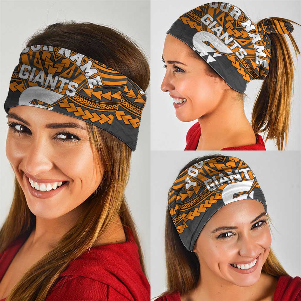 Personalized GWS Giants Neck Gaiter Polynesian Tribal Pattern Heritage Football