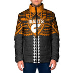 Personalized GWS Giants Padded Jacket Polynesian Tribal Pattern Heritage Football