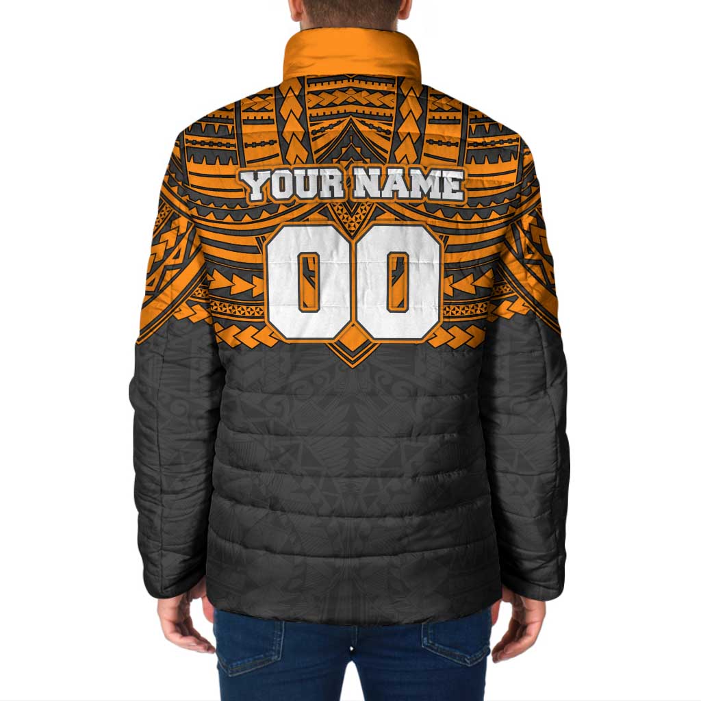 Personalized GWS Giants Padded Jacket Polynesian Tribal Pattern Heritage Football