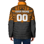 Personalized GWS Giants Padded Jacket Polynesian Tribal Pattern Heritage Football
