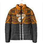 Personalized GWS Giants Padded Jacket Polynesian Tribal Pattern Heritage Football