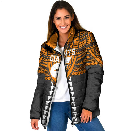Personalized GWS Giants Padded Jacket Polynesian Tribal Pattern Heritage Football