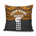 Personalized GWS Giants Pillow Cover Polynesian Tribal Pattern Heritage Football