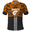 Personalized GWS Giants Polo Shirt Polynesian Tribal Pattern Heritage Football