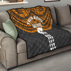 Personalized GWS Giants Quilt Polynesian Tribal Pattern Heritage Football