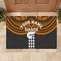 Personalized GWS Giants Rubber Doormat Polynesian Tribal Pattern Heritage Football