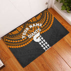 Personalized GWS Giants Rubber Doormat Polynesian Tribal Pattern Heritage Football