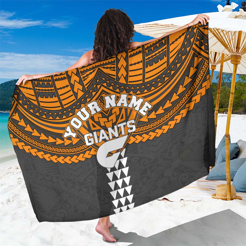 Personalized GWS Giants Sarong Polynesian Tribal Pattern Heritage Football
