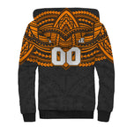 Personalized GWS Giants Sherpa Hoodie Polynesian Tribal Pattern Heritage Football