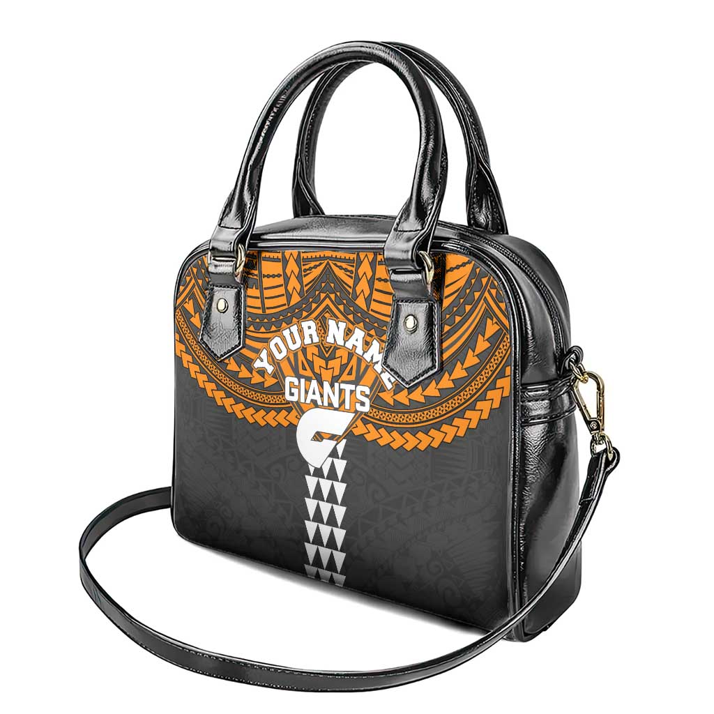 Personalized GWS Giants Shoulder Handbag Polynesian Tribal Pattern Heritage Football