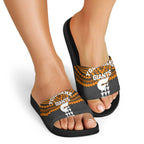 Personalized GWS Giants Slide Sandals Polynesian Tribal Pattern Heritage Football
