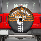 Personalized GWS Giants Spare Tire Cover Polynesian Tribal Pattern Heritage Football