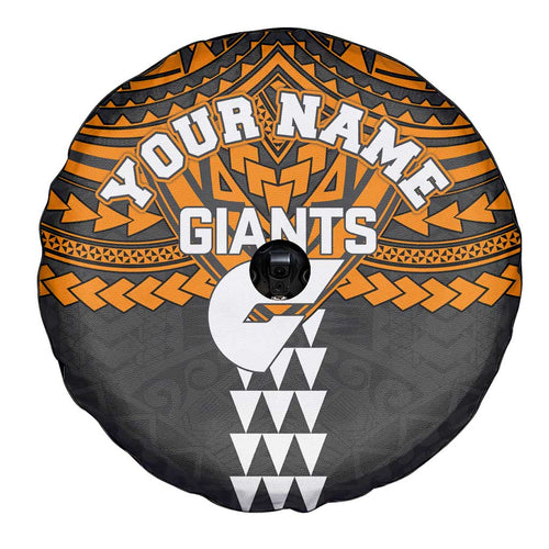 Personalized GWS Giants Spare Tire Cover Polynesian Tribal Pattern Heritage Football