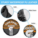 Personalized GWS Giants Spare Tire Cover Polynesian Tribal Pattern Heritage Football
