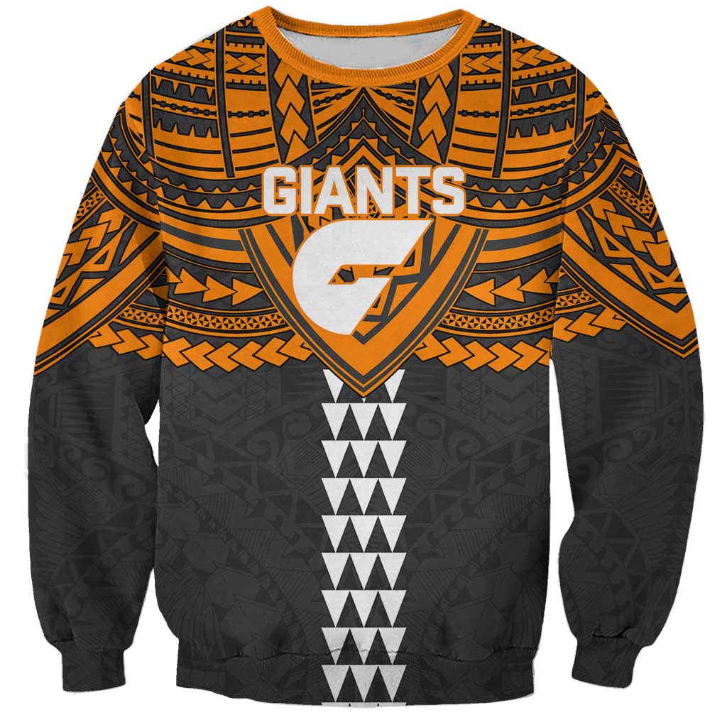 Personalized GWS Giants Sweatshirt Polynesian Tribal Pattern Heritage Football