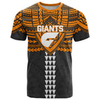 Personalized GWS Giants T Shirt Polynesian Tribal Pattern Heritage Football