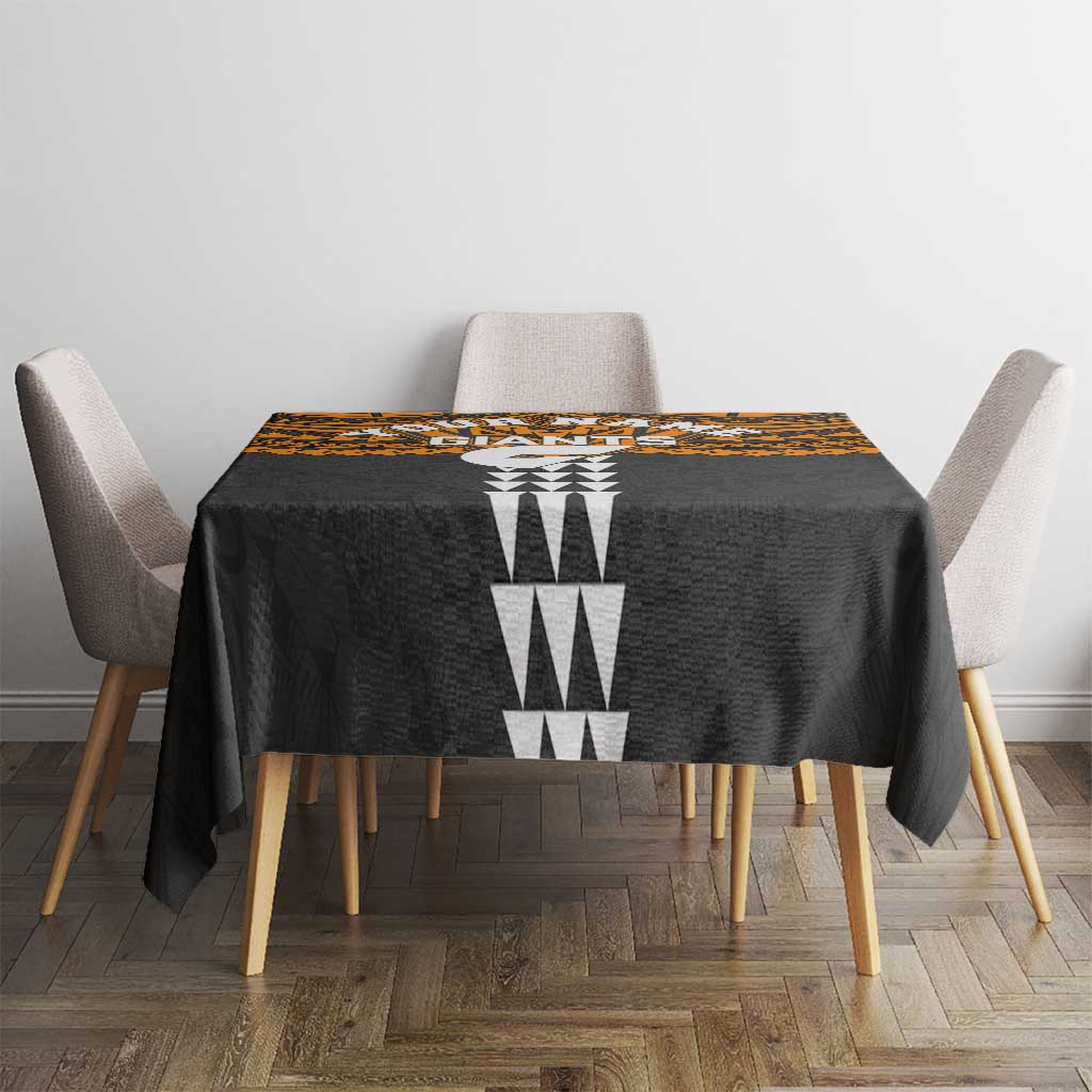 Personalized GWS Giants Tablecloth Polynesian Tribal Pattern Heritage Football