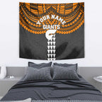Personalized GWS Giants Tapestry Polynesian Tribal Pattern Heritage Football